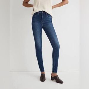 Madewell Women's Dark Wash Skinny Jeans 10” High Ride Skinny 29T
